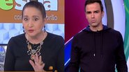 Sonia Abrão desceu a lenha no discurso feito por Tadeu Schmidt para a eliminação de Natália do BBB22 - Reprodução/TV Globo/RedeTV