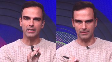 BBB22: Tadeu Schmidt dá bronca ao vivo e detona complô de brothers: "Esdrúxulo" - Reprodução / TV Globo