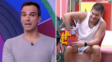 BBB22: Tadeu Schmidt se redime após críticas e arranca sorriso de Arthur Aguiar - Reprodução/TV Globo