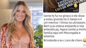 Grávida? Ticiane Pinheiro manda mensagem no grupo da família e intriga fãs - Reprodução/TV Globo