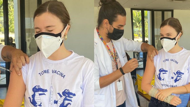 Alice Wegmann protesta contra Jair Bolsonaro ao receber imunizante contra a Covid-19: “Tome vacina” - Reprodução/Instagram
