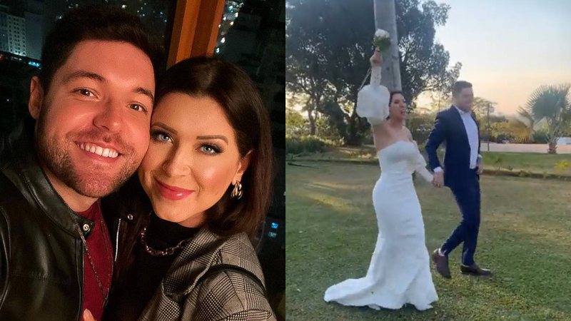 Lembra deles? Ex-BBBs Andressa Ganacin e Nasser Rodrigues se casam após oito anos juntos - Reprodução/Instagram