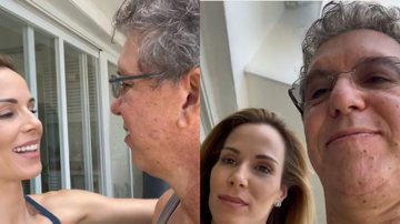 Pós-academia, Boninho surge aos beijos com Ana Furtado em momento íntimo e se derrete: "Por isso treino muito" - Reprodução/Instagram