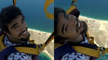 No México, Caio Castro mostra espírito aventureiro em salto de paraquedas e fãs se impressionam: "Que coragem" - Reprodução/Instagram
