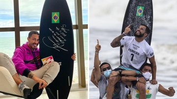Carlinhos Maia ganha de Ítalo Ferreira a prancha do ouro em Tóquio: "Como aceitar algo assim?" - Reprodução/Instagram