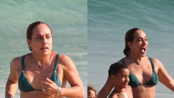 Cissa Guimarães mostra boa forma aos 64 anos em clique na praia - Divulgação / AgNews