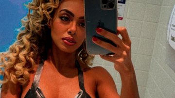 Em momento ousado, Dandara Mariana posa de biquíni de fita em camarim da Globo: "Passei mal" - Reprodução/Instagram