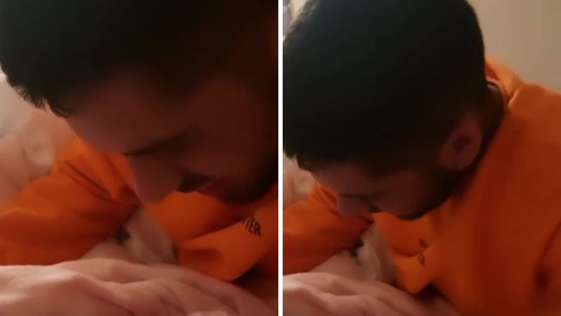 Filha de Zé Felipe e Virgínia encanta ao web em vídeo dando risada com o papai coruja: "Quanto amor" - Reprodução/Instagram