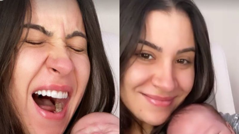 Com 1 mês, filho da ex-BBB Bianca Andrade surge sorrindo enorme e mamãe coruja baba: "Eu mordo tudo" - Reprodução/Instagram