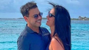 Em Cancún, Graciele Lacerda agarra Zezé Di Camargo e empina o bumbum só de biquíni: "Que corpo é esse?" - Reprodução/Instagram