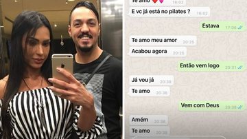 Gracyanne Barbosa é acusada de deixar Belo no vácuo em troca de mensagens após "eu te amo" - Reprodução/Instagram