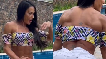 Gracyanne Barbosa dança com shortinho minúsculo e deixa metade do bumbum para fora: "Mulherão" - Reprodução/Instagram