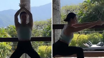 Isis Valverde causa inveja ao ostentar flexibilidade durante aula de Yoga e inspira seguidores: "Queria ser" - Reprodução/Instagram