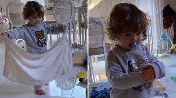 Filha de Tatá Werneck limpa a própria bagunça ao levar bronca da mãe: "É o correto a se fazer?" - Reprodução/Instagram