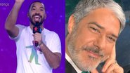 Gil do Vigor manda recado para Bonner ao vivo e arranca sorrisos do jornalista - Reprodução / TV Globo