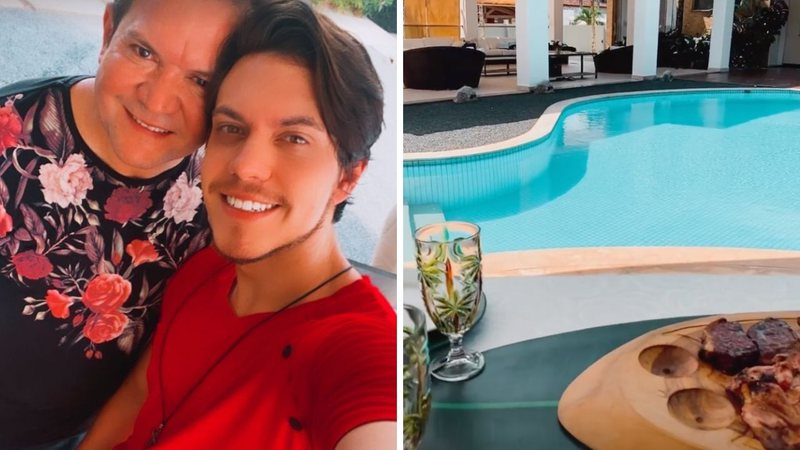 Filho de Joelma posa com Ximbinha e mostra a mansão impressionante do pai: "Sempre cuidou de mim" - Reprodução/Instagram