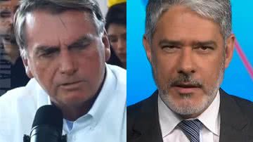 Bolsonaro cede à Globo e vai ao Rio para ficar cara a cara com William Bonner - Reprodução/Instagram e Reprodução/TV Globo
