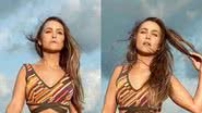 Carla Diaz surge na praia com biquíni comportado e mostra apenas pernões: "Belíssima" - Reprodução/Instagram