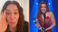 Claudia Raia cai no choro por Anitta após vitória internacional da cantora: "É a primeira vez" - Reprodução/Instagram