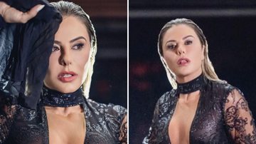 Esposa de Leonardo posa para ensaio com look transparente e decote até o umbigo - Reprodução/Instagram/Renata Xavier