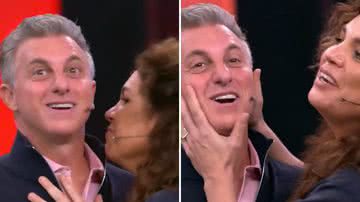 Isabel Teixeira incorpora Maria Bruaca e dá em cima de Luciano Huck ao vivo: "Homem cheiroso" - Reprodução/TV Globo