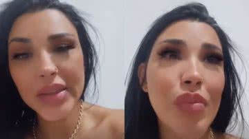 Jenny Miranda aparece aos prantos em vídeo: "Eu só sei chorar" - Reprodução / Instagram
