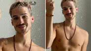 Sem timidez, João Guilherme surge no banho e quase deixa 'mala' aparecer: "Engraçado" - Reprodução/Instagram
