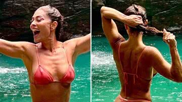 De fio-dental, Juliana Paes mostra bumbum lisinho após mergulho em cachoeira: "Deusa" - Reprodução/Instagram