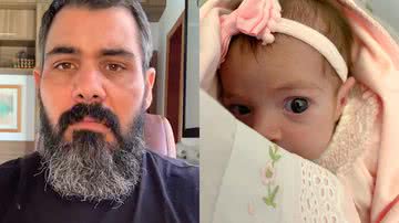 Juliano Cazarré pediu para que os seguidores continuem orando pela filha mesmo após a pequena deixar o hospital - Reprodução/Instagram
