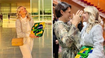 Karina Bacchi visita Michelle Bolsonaro - Reprodução/ Instagram