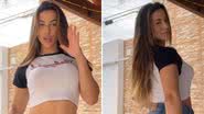 Ex-BBB Larissa Tomásia rebola de short jeans e quase libera polpa do bumbum: "Deusa" - Reprodução/Instagram