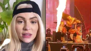 Luísa Sonza se pronuncia sobre fogo no cabelo de dançarina durante show - Instagram