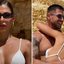 Ex-BBB Mari Gonzalez troca beijos quentes e exibe corpo perfeito de biquíni branco: "Deusa"