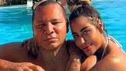 Pai de Neymar curte piscina na Espanha com a filha, Rafaella Santos - Reprodução/Instagram