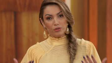 Patrícia Poeta reclama de diretor do 'Encontro' ao vivo - Reprodução/TV Globo