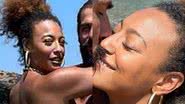 Sheron Menezzes faz topless e agarra marido em praia na Grécia - Reprodução/Instagram