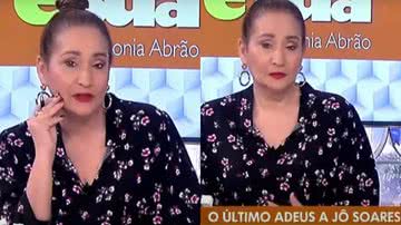 Sonia Abrão se emocionou ao relembrar a última conversa que teve com Jô Soares por telefone - Reprodução/RedeTV!