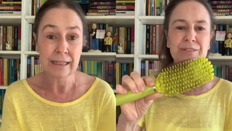 Susana Naspolini explicou que está prestes a raspar a cabeça em meio a um tratamento contra o câncer - Reprodução/Instagram