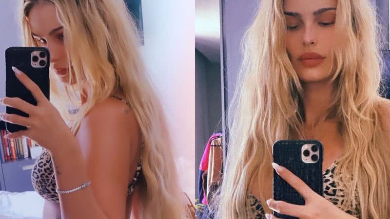 Yasmin Brunet posa usando biquíni fio-dental e mostra tatuagem no bumbum: "Rabão" - Reprodução/Instagram