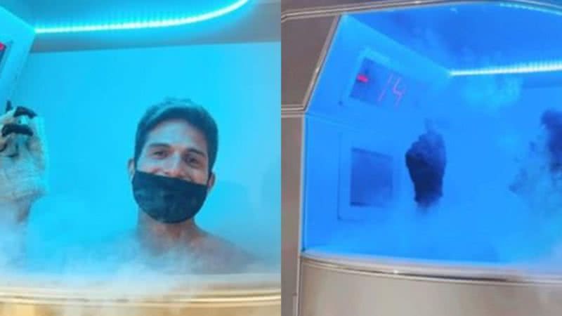 O ex-BBB e ex-No Limite André Martinelli encara tratamento a 150°C de temperatura - Reprodução/Instagram