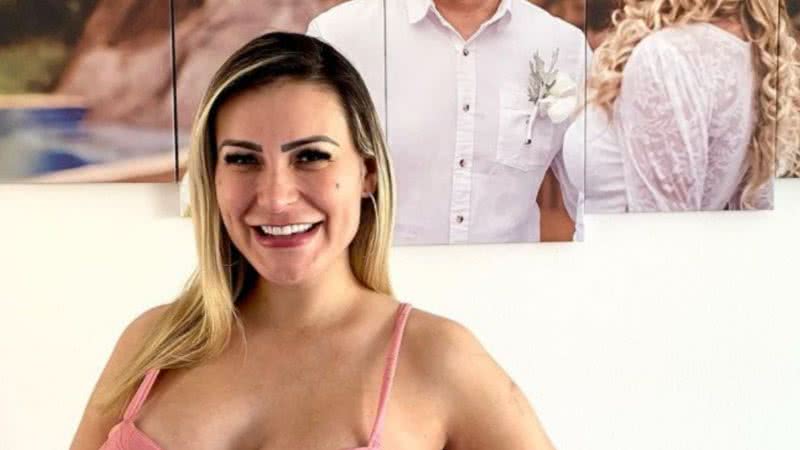 Andressa Urach mostra evolução do barrigão aos 5 meses de gestação: “Crescendo” - Reprodução/Instagram