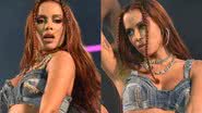 Anitta aparece com calcinha jeans em show no Rio de Janeiro - AgNews/Gabi de Morais