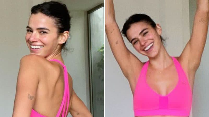Bruna Marquezine exibe barriga sarada e cinturinha PP pós treino: "Que corpo" - Reprodução/Instagram