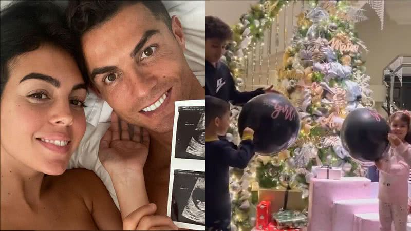 Cristiano Ronaldo anuncia sexo de gêmeos em Chá Revelação: "Amor nunca acaba" - Reprodução/Instagram