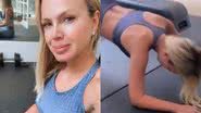 Aos 48 anos, Eliana ostenta barriga trincadíssima e bumbum empinado durante treino - Reprodução/Instagram
