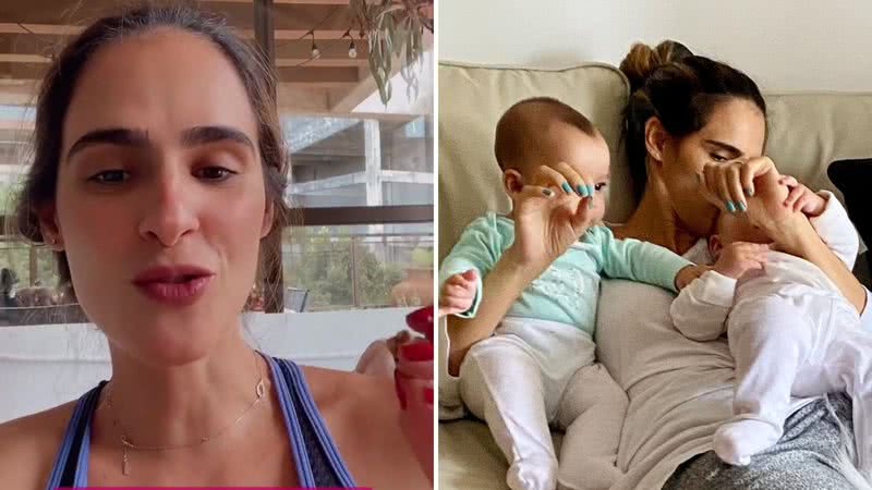 Esposa de Joaquim Lopes confessa que confundiu as filhas gêmeas: "Dúvida" - Reprodução/Instagram