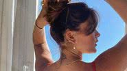 Filha de Flávia Alessandra, Giulia Costa dispensa sutiã com as costas nuas - Reprodução/Instagram