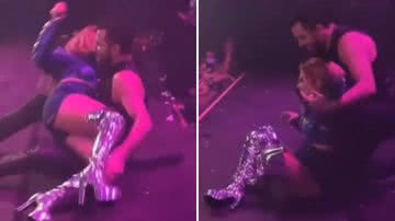Joelma caiu com bailarino e logo riu da situação; confira vídeo do momento - Reprodução/Instagram