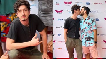 Johnny Massaro troca beijão com o namorado na primeira aparição em público - Reprodução/Instagram