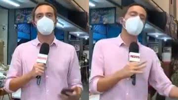 Repórter da Globo troca Natal por Anal ao vivo e gafe rende na web - Reprodução/Globo News